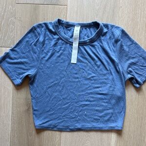 Lululemon Athletica Heather Blue Tee